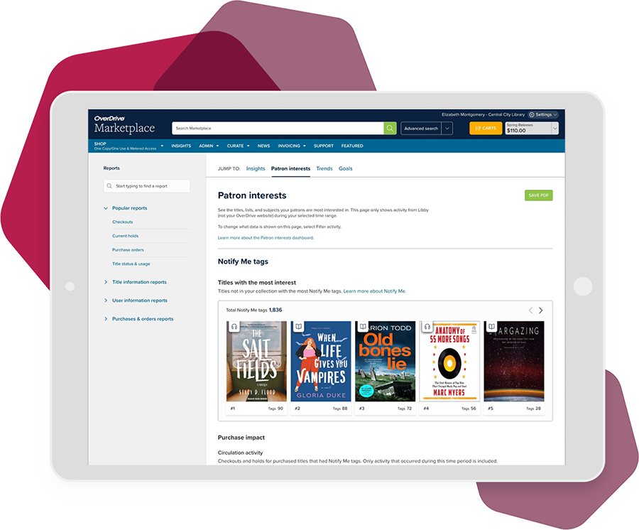 libby tablet bildschirm