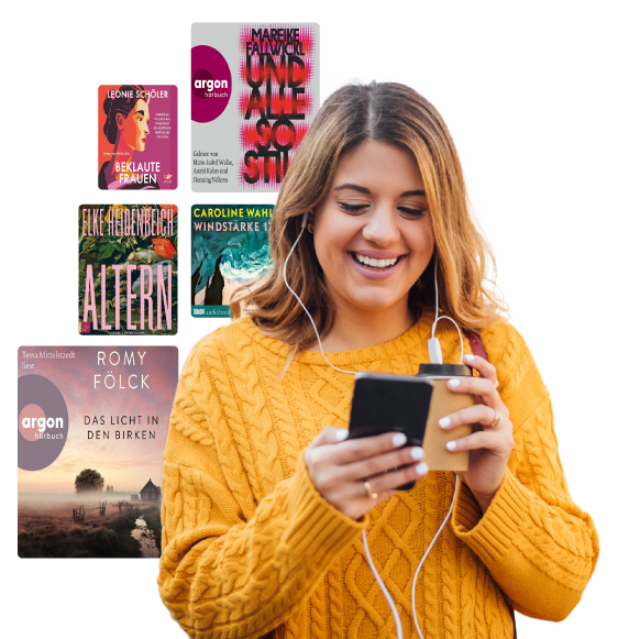 Eine Leserin entdeckt E-Books und Hörbücher im digitalen Katalog der Libby-App.